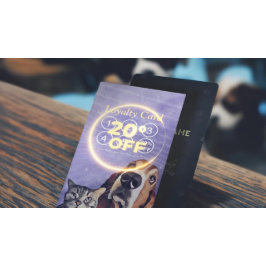 Tarjeta De Fidelización Cuidado de mascotas con baño y creciente puntería 