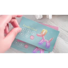 Tarjeta De Fidelización Cuidado de mascotas con baño y creciente puntería 