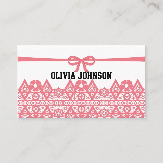 Tarjeta De Fidelización Cuidado, elegante (Anverso)