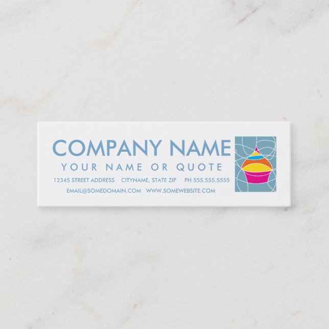 Tarjeta De Fidelización CUPCAKE moldea la lealtad del cliente (Anverso)
