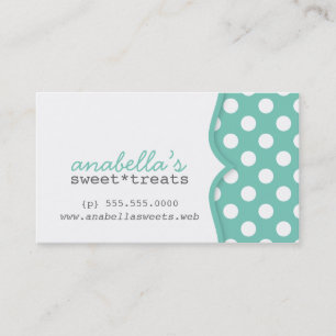 Tarjeta De Fidelización Cute Polka Dots Customer Loyalty Business Card