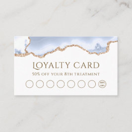 tarjeta de fidelización de agate azul pastel