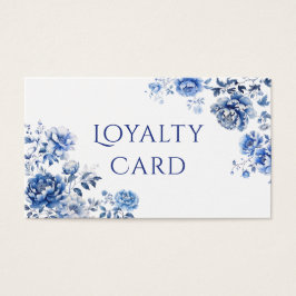 Tarjeta de fidelización de cervecería floral