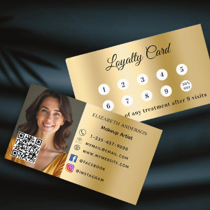 Tarjeta de fidelización de código QR para el negoc