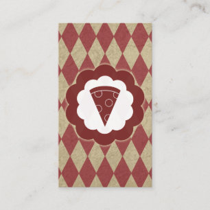 tarjeta de fidelización de diamantes de pizzería