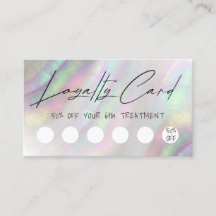 tarjeta de fidelización de diseño de shell