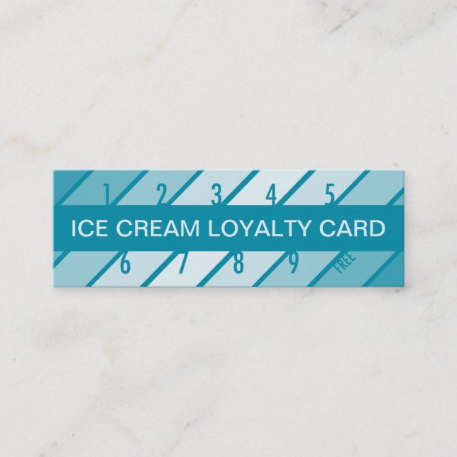 tarjeta de fidelización de helados (retrógrado) (Anverso)