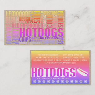 tarjeta de fidelización de hot dogs (web de palabr