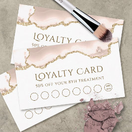 Tarjeta de fidelización de marfil Rubor agate