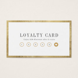 Tarjeta de fidelización de negocios moderna y simp