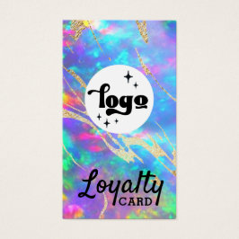 tarjeta de fidelización de piedras opales contra i