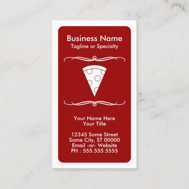 tarjeta de fidelización de pizza de mod (Anverso)