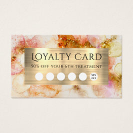 tarjeta de fidelización de Relieve metalizado de c