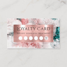 tarjeta de fidelización de Relieve metalizado de o