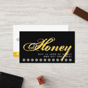 tarjeta de fidelización del cliente de script HON