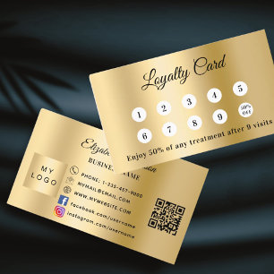 Tarjeta de fidelización del logotipo comercial del
