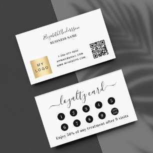 Tarjeta de fidelización del logotipo comercial del