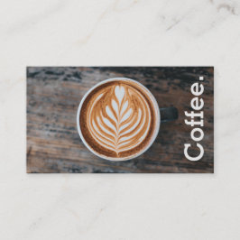 Tarjeta De Fidelización Diseño de café en mesa Simple Bebida de Lealtad