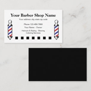 Tarjeta De Fidelización Diseño Simple de Recompensas para Clientes de Barb