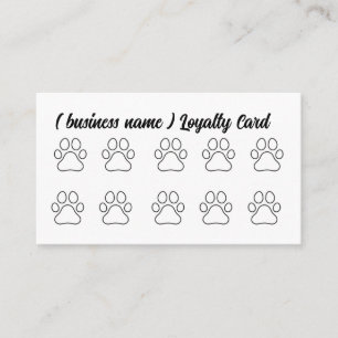 Tarjeta De Fidelización Dog Grooming, Dog Wash Loyalty Card