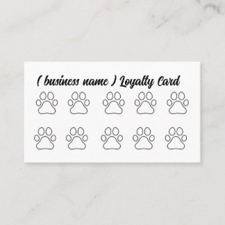 Tarjeta De Fidelización Dog Grooming, Dog Wash Loyalty Card