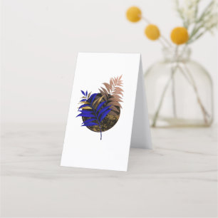 Tarjeta De Fidelización El helecho azul en círculo negro