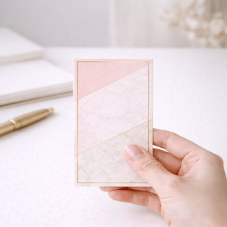 Tarjeta De Fidelización Elegant Blank Loyalty Card – Blush & Gold Design
