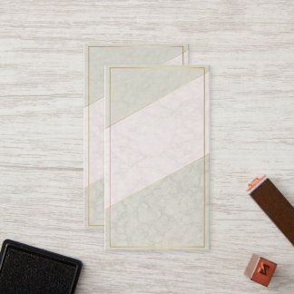 Tarjeta De Fidelización Elegant Blank Loyalty Card – Sage & Gold