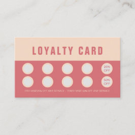 Tarjeta De Fidelización Elegant Rose & Ivory Beauty Loyalty & Rewards Card