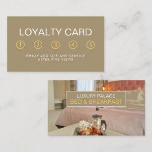 Tarjeta De Fidelización Elegante alojamiento de alojamiento y desayuno