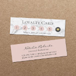 Tarjeta De Fidelización Elegante Marble 6 Punch Lealtad del Cliente<br><div class="desc">Minimalista 6 Tarjetas Elegantes De Lealtad Para Clientes.</div>
