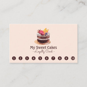 Tarjeta De Fidelización Elegante pastel de acuarela 10 Punch Lealtad del c