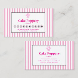 Tarjeta De Fidelización Elegante Rayado