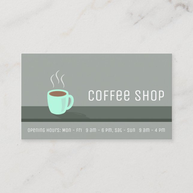 Tarjeta De Fidelización Elegante Taller de Café Loyalty Punch (Anverso)