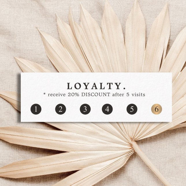 Tarjeta De Fidelización Elegante y simple belleza de oro de imitación blan (Subido por el creador)