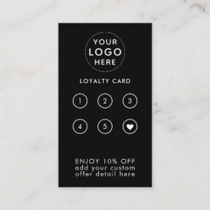 Tarjeta De Fidelización Empresa de negocios personalizado Empresa Tu Logot