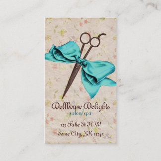 Tarjeta De Fidelización esquileos florales del arco azul femenino del