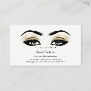 Tarjeta De Fidelización Esthetician de los latigazos del salón de belleza