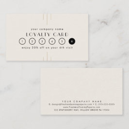 Tarjeta De Fidelización EVERLY Ivory Gold Black Business Reward 6 Punch