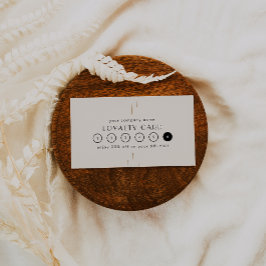 Tarjeta De Fidelización EVERLY Ivory Gold Black Business Reward 6 Punch