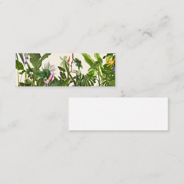 Tarjeta De Fidelización Exótico paisaje de selva verde. (Anverso / Reverso)