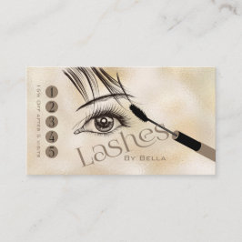 Tarjeta De Fidelización Extensiones De Lash Con Puntos De Descuento De Lea