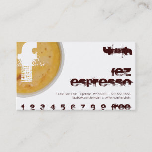 Tarjeta De Fidelización F - Sacador espumoso de la lealtad de la taza de