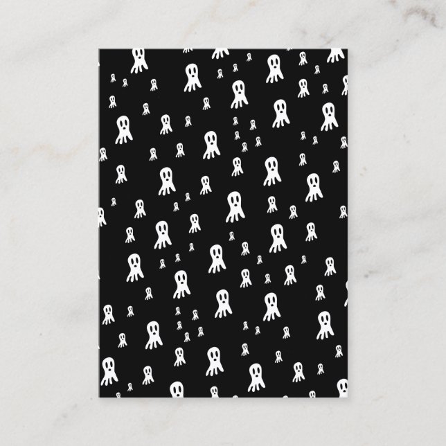 Tarjeta De Fidelización Fantasmas oscuros de Halloween (Anverso)