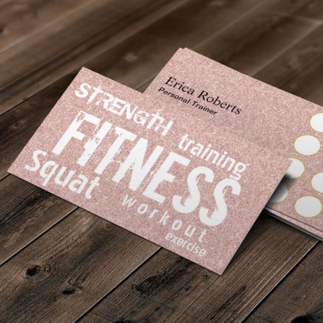 Tarjeta De Fidelización Fitness Personal Trainer Rosa Lealtad Purpurina de (Subido por el creador)