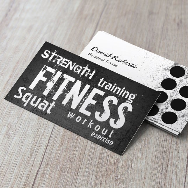 Tarjeta De Fidelización Fitness Trainer Profesional Dark Loyalty Punch (Subido por el creador)
