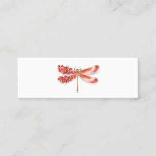 Tarjeta De Fidelización Flor libélula con sakura de joyas
