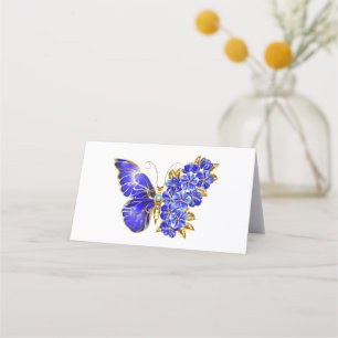 Tarjeta De Fidelización Flor Sapphire Mariposa