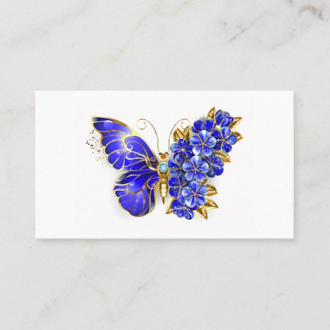 Tarjeta De Fidelización Flor Sapphire Mariposa (Anverso)