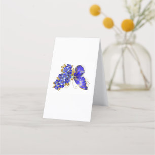 Tarjeta De Fidelización Flor Sapphire Mariposa